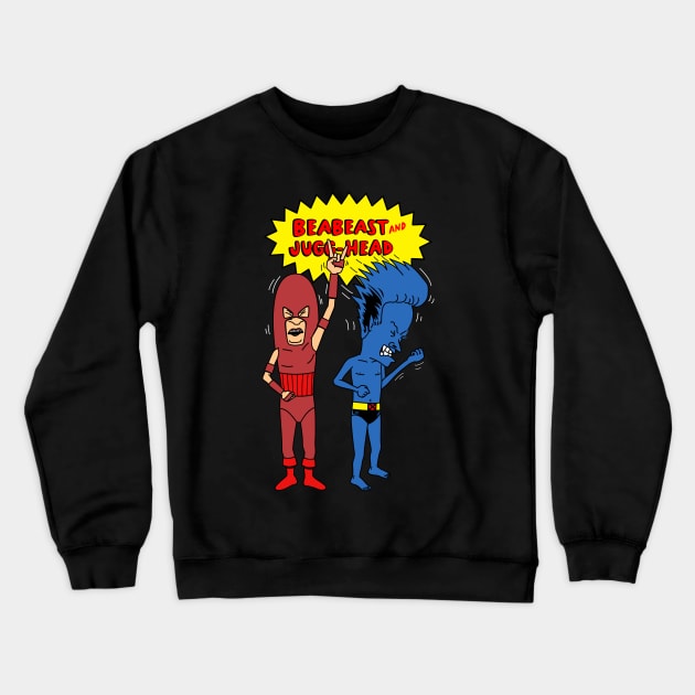 Funny Cool Mutant Superhero Villain 90's Cartoon Parody Crewneck Sweatshirt by BoggsNicolas